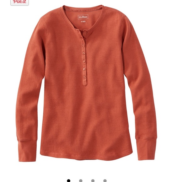 L.L. Bean Tops - LL Bean Waffle Knit Henley